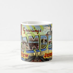 Retro Camden NJ Groet Briefkaart Koffiemok