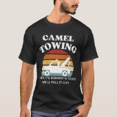 Retro Camel Slepen Shirt, Sarcastische citaten T-s T-shirt (Voorkant)