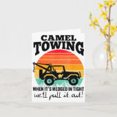 Retro Camel Towing Sarcastic Quotes Life Without M Kaart (Gele Bloem)