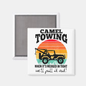 Retro Camel Towing Sarcastic Quotes Life Without M Magneet (Voorkant / Achterkant)