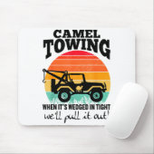 Retro Camel Towing Sarcastic Quotes Life Without M Muismat (Met muis)