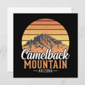 Retro Camelback Mountain Arizona Desert Travel (Voorkant / Achterkant)