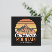 Retro Camelback Mountain Arizona Desert Travel (Staand voorkant)