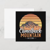 Retro Camelback Mountain Arizona Woestijn Reizen (Voorkant / Achterkant)
