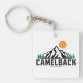 Retro Camelback Mountain Ski Sleutelhanger (voorkant)