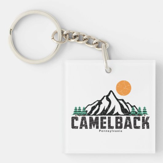 Retro Camelback Mountain Ski Sleutelhanger (voorkant)