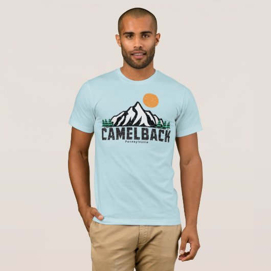 Retro Camelback Mountain Ski T-shirt (Voorkant volledig)