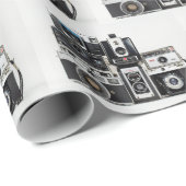 Retro Camera Collectie Cadeaupapier (Rol Hoek)