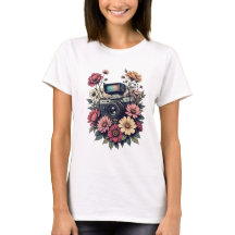 Retro camera en bloemenkunst