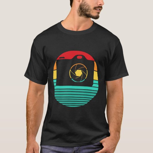 Retro  Camera Fotograaf Fotografie Liefde T-shirt (Voorkant)