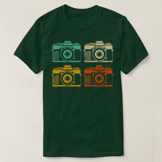Retro camera fotograaf t-shirt (Design voorkant)