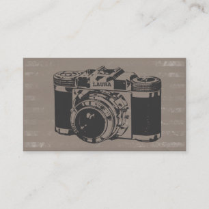 Retro  camera fotograaf Visitekaartjes
