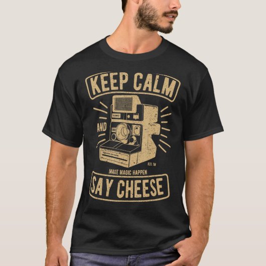 Retro camera fotografie t-shirt (Voorkant)
