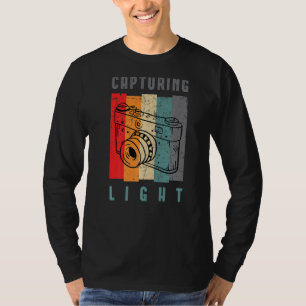 Retro camera fotografie van licht P T-shirt