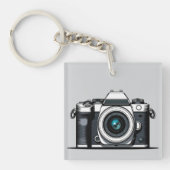 Retro camera illustratie sleutelhanger (Voorkant)