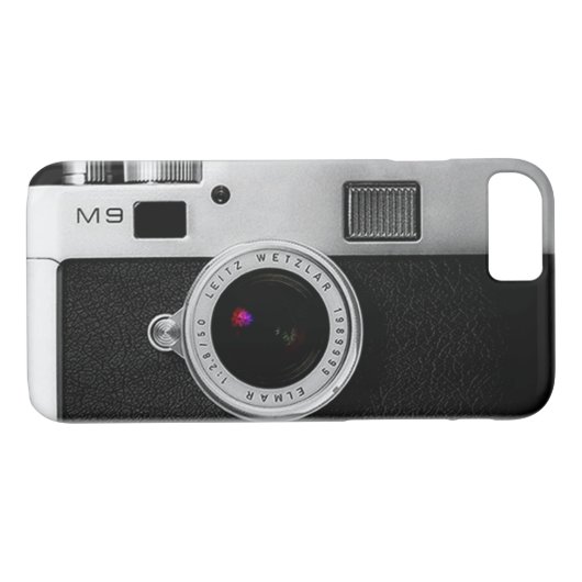 Retro Camera iPhone Case (Achterkant (Horizontaal))