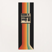 Retro camera met regenboogprint yogamat (Voorkant)