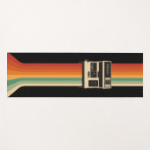 Retro camera met regenboogprint yogamat (Voorkant (horizontaal))
