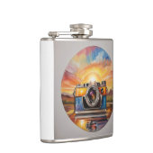 Retro camera op je zak #2 heupfles (Rechts)