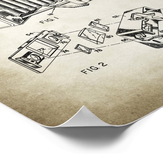 Retro Camera Patent Poster (Hoek)