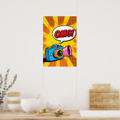 Retro Camera Pop Art Poster (Keuken)