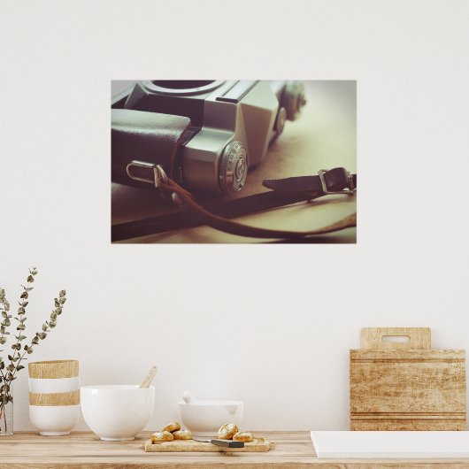 Retro camera poster (Keuken)