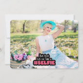Retro Camera Selfie Verjaardagsfeestfoto Kaart (Achterkant)
