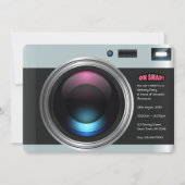 Retro Camera Selfie Verjaardagsfeestfoto Kaart (Voorkant)