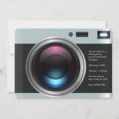 Retro Camera Verjaardagsfeestfoto Kaart (Voorkant)