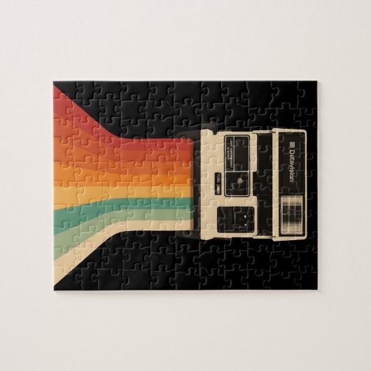 Retro Camera with Rainbow Print Legpuzzel (Horizontaal)