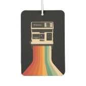 Retro Camera with Rainbow Print Luchtverfrisser (Voorkant)