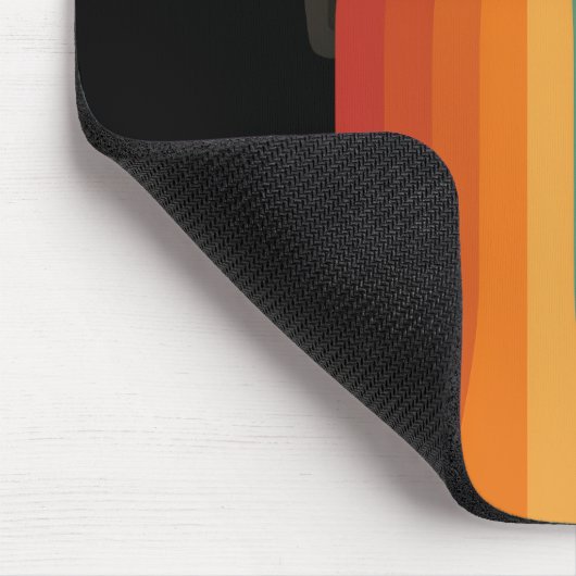 Retro Camera with Rainbow Print Muismat (Hoek)