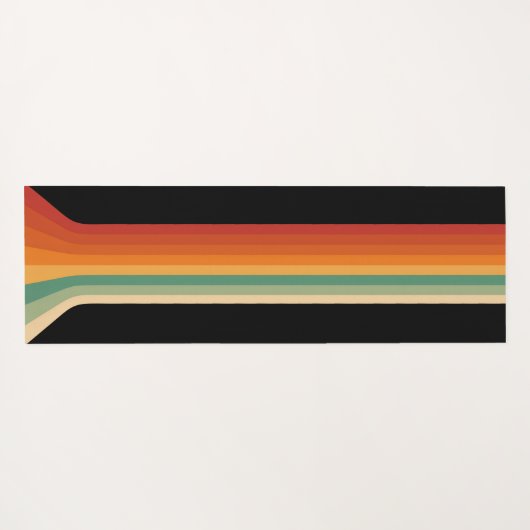 Retro Camera with Rainbow Print Yogamat (Achterkant (horizontaal))