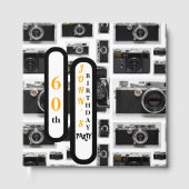  Retro Camera's 60ste Verjaardag Gastboek Gastenboek (Voorkant)
