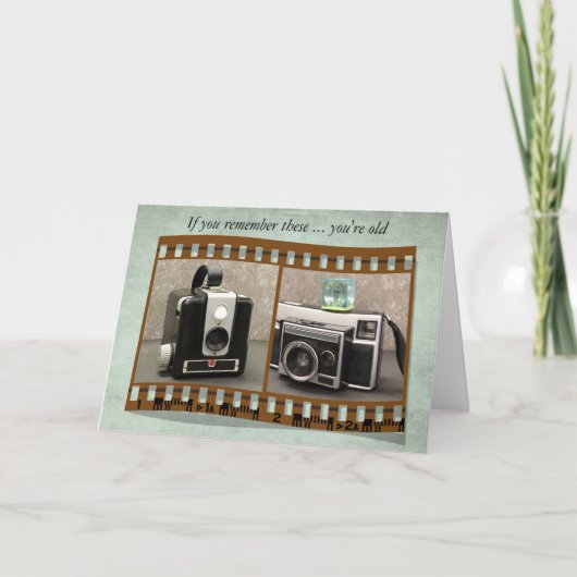 Retro camera's voor Birthday Kaart (Voorkant)