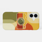 Retro Cameravorm iPhone 16 Hoesje (Achterkant horizontaal)