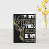 Retro Camo Deer Hunting Funny Wildlife Hunter Men Kaart (Gele Bloem)