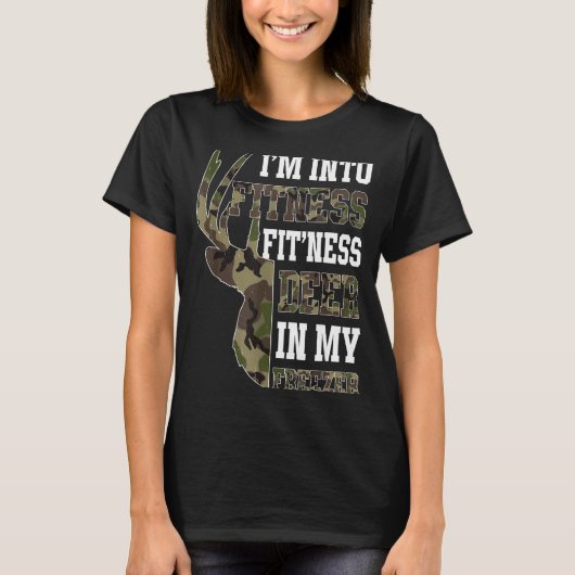 Retro Camo Deer Hunting Funny Wildlife Hunter Men T-shirt (Voorkant)