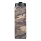 Retro camo design, chili handvat met praktische A+ Thermosbeker (Voorkant)