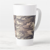 Retro camo design, nog steeds populair design, duo latte mok (Rechterhoek)