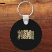 Retro Camo Hunting Mama Old Camo Mom  Sleutelhanger (Voorkant)