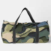 Retro Camo militair monogram Plunjezak (Voorkant)