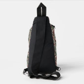 Retro Camo (rood groen) Sling Bag (Achterkant)