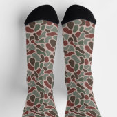 Retro Camo (rood groen) Sokken (Top)