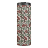 Retro Camo (rood groen) Thermosbeker (Achterkant)