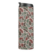 Retro Camo (rood groen) Thermosbeker (Geroteerd rechts)