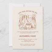 Retro Camp Bachelorette reisweekend Kaart (Voorkant)