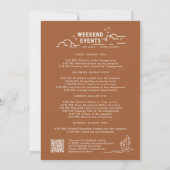 Retro Camp Bachelorette reisweekend Kaart (Achterkant)