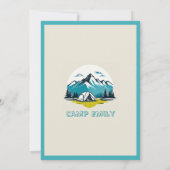 Retro Camp Bruid Douche Uitnodiging (Achterkant)