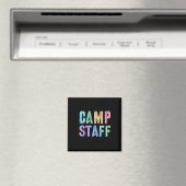 Retro Camp personeel Summer Campground Crew Counse Magneet (Insitu (Vaatwasser))